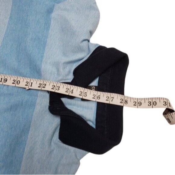 Coach Men's Polo Golf Shirt Short Sleeve Stripes Blue Size Large - Picture 8 of 11